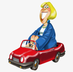 金发女子坐在车子上的女人高清图片
