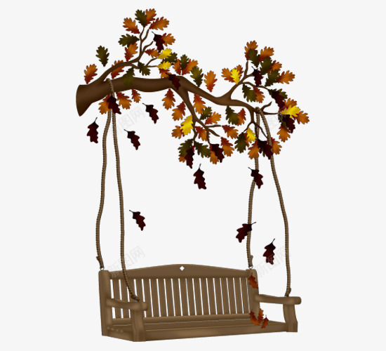 创意吊椅png免抠素材_新图网 https://ixintu.com 创意 树叶 树干 椅子 漂亮
