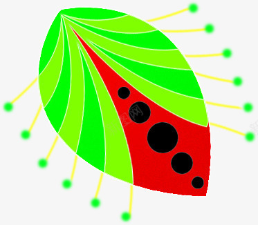 绿色树叶创意个性png免抠素材_新图网 https://ixintu.com 个性 创意 树叶 绿色 设计