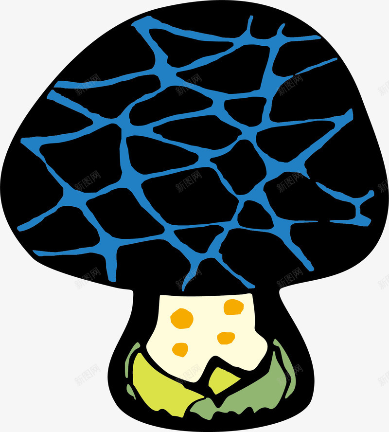 创意蘑菇片png免抠素材_新图网 https://ixintu.com 卡通手绘 漂亮的 菌类