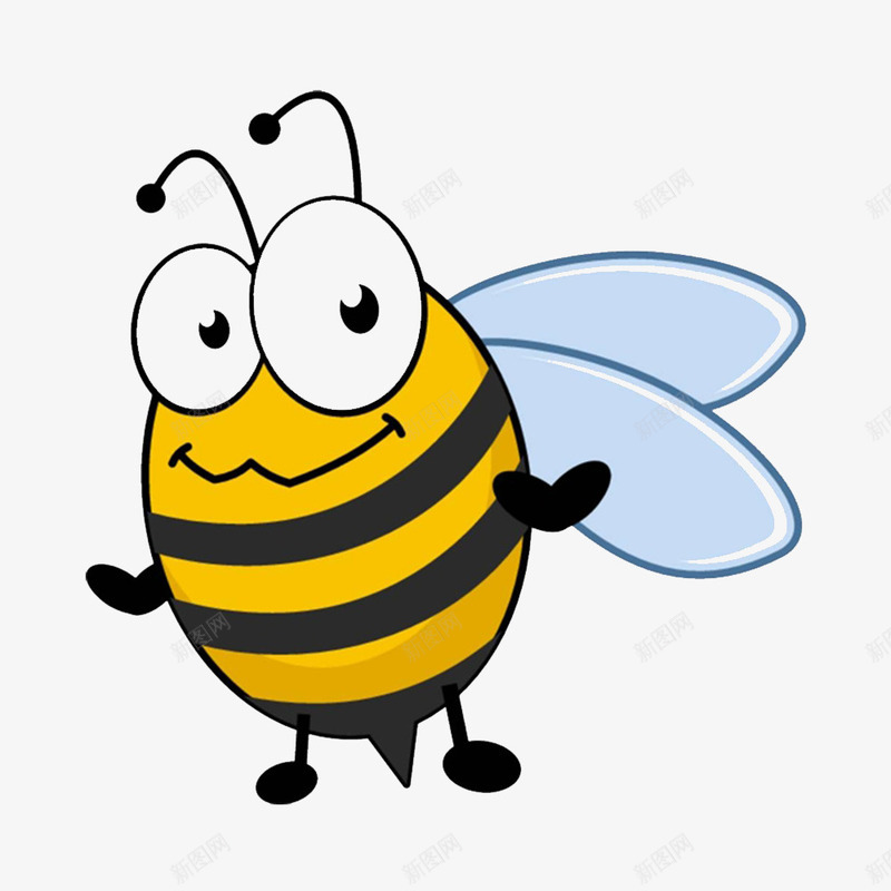 卡通可爱的小蜜蜂png免抠素材_新图网 https://ixintu.com 乐观 卖萌的小蜜蜂 卡通的 惹人爱的 活泼的 漂亮