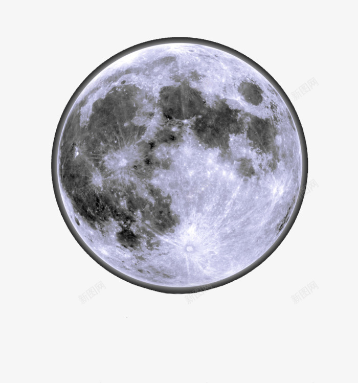 月亮月球png免抠素材_新图网 https://ixintu.com 唯美 宇宙 星球 月亮 月球 纯洁