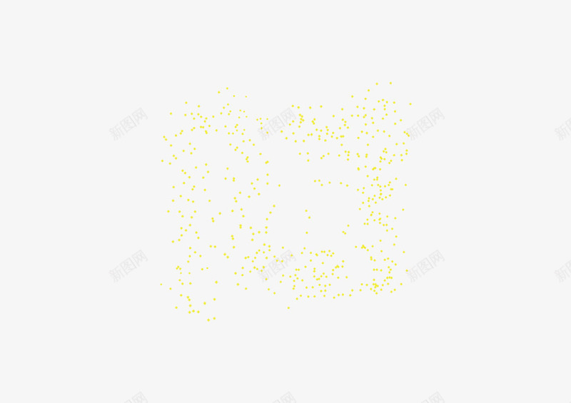 黄色漂亮小点点海报png免抠素材_新图网 https://ixintu.com 海报 漂亮 点点 黄色