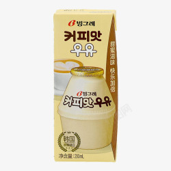 瑞光塔单瓶宾格瑞咖啡味牛奶饮料韩国进高清图片