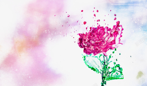 彩色的水花片png免抠素材_新图网 https://ixintu.com 创意水花背景 彩色的花朵 漂亮的水花图片 装饰图片水花