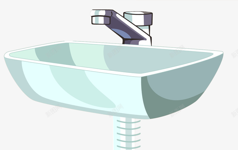 手绘金属洗脸盆水龙头png免抠素材_新图网 https://ixintu.com 手绘 水管 水龙头 洗脸盆 管子 管道 金属材质 金属钢管 钢管