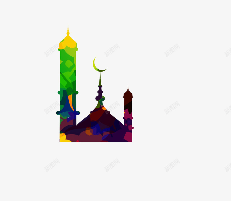 开斋节多彩教堂png免抠素材_新图网 https://ixintu.com Adha Eid adha al eid mubarak ul 伊斯兰 伊斯兰教 古尔邦节 宰牲节