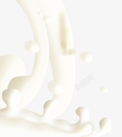 牛奶液体素材