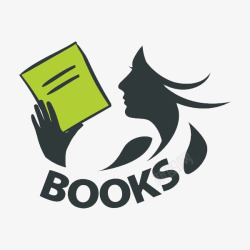 免抠书籍人物头像logo书籍logo图标高清图片