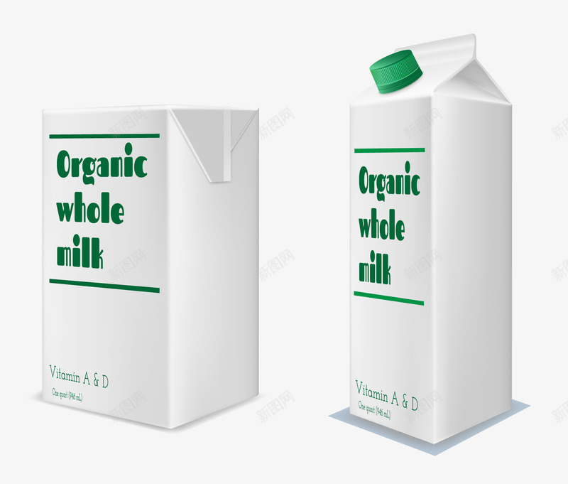 写实纸盒装牛奶png免抠素材_新图网 https://ixintu.com 写实 牛奶 纸盒装