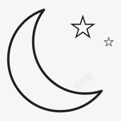 moo星星月亮标志图标高清图片