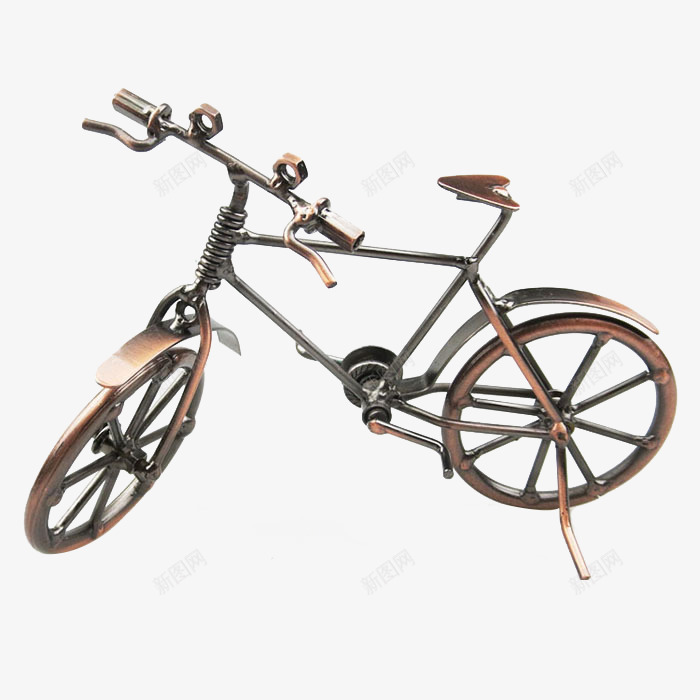 停靠着的自行车png免抠素材_新图网 https://ixintu.com 可爱小单车 复古自行车 金属铁艺自行车 铁艺脚踏车