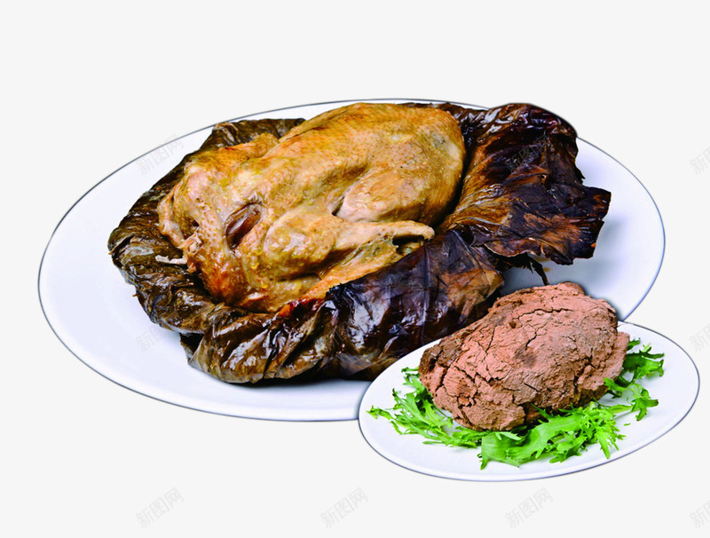 美味叫花鸡png免抠素材_新图网 https://ixintu.com 叫花鸡 美味 食物 鸡肉