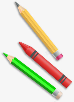 多彩蜡笔开学季学习用品多彩铅笔高清图片