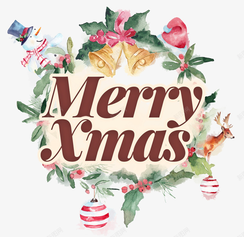 圣诞快乐圆形标签png免抠素材_新图网 https://ixintu.com Merryxmas 创意 卡通 商务 圆形标签 圣诞快乐 多彩 手绘 雪人
