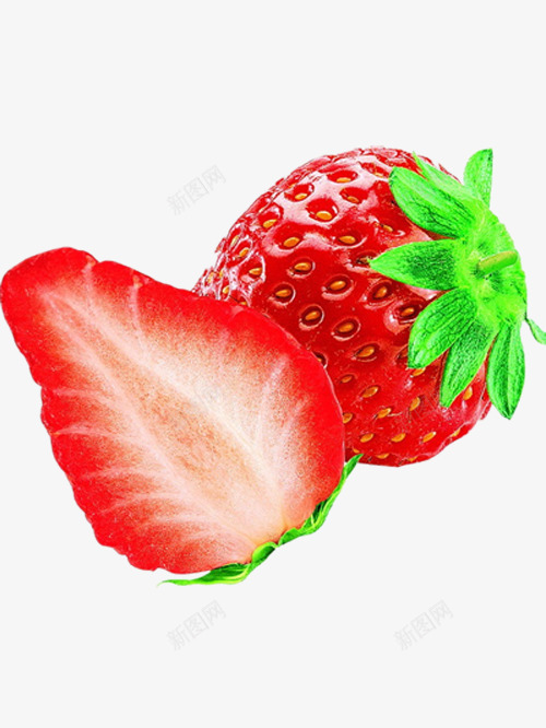 草莓手绘仿真水果png免抠素材_新图网 https://ixintu.com 下载图片 好看的草莓 手绘 漂亮的草莓