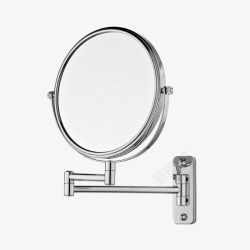 金属圆形浴室镜子素材