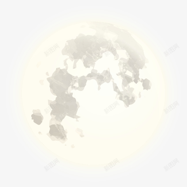 剔透月亮png免抠素材_新图网 https://ixintu.com 夜里 月光 白色 透明