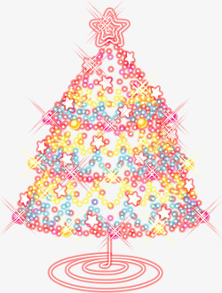 漂亮在圣诞树漂亮的粉色圣诞树高清图片