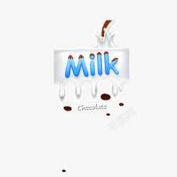 牛奶巧克力页面背景装饰素材