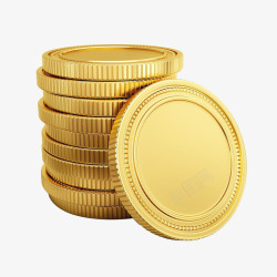 金色货币插画素材
