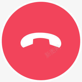 红色底纹电话标识图标png_新图网 https://ixintu.com 底纹 标识 电话 红色