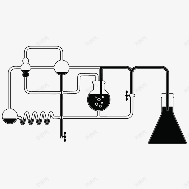 卡通化学标识实验的图标png_新图网 https://ixintu.com 化学 化学实验 化学标志 易爆品 有毒气体 科学发展