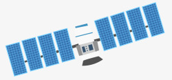 蓝色挡板世界航天日太空卫星高清图片