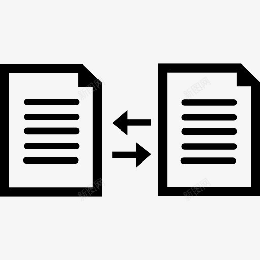 公文交换接口符号图标png_新图网 https://ixintu.com 交流 信息 数据交换 文件 文档 界面 符号