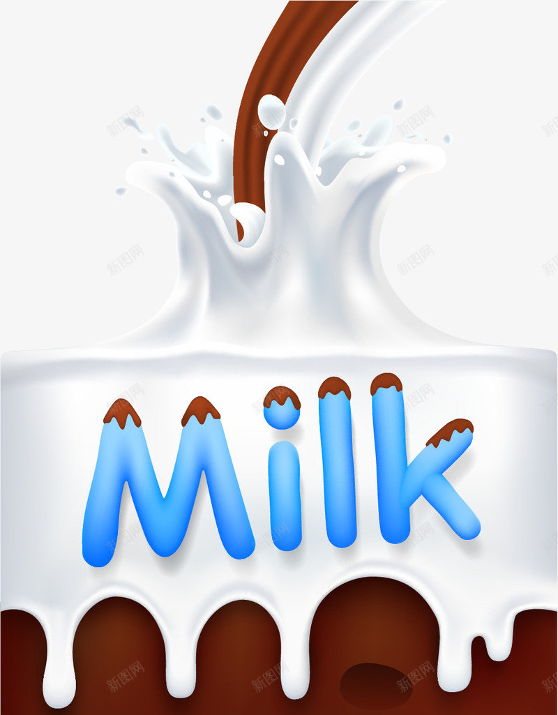 巧克力牛奶盒子水溶质感装饰图png免抠素材_新图网 https://ixintu.com 图案 巧克力 牛奶 装饰