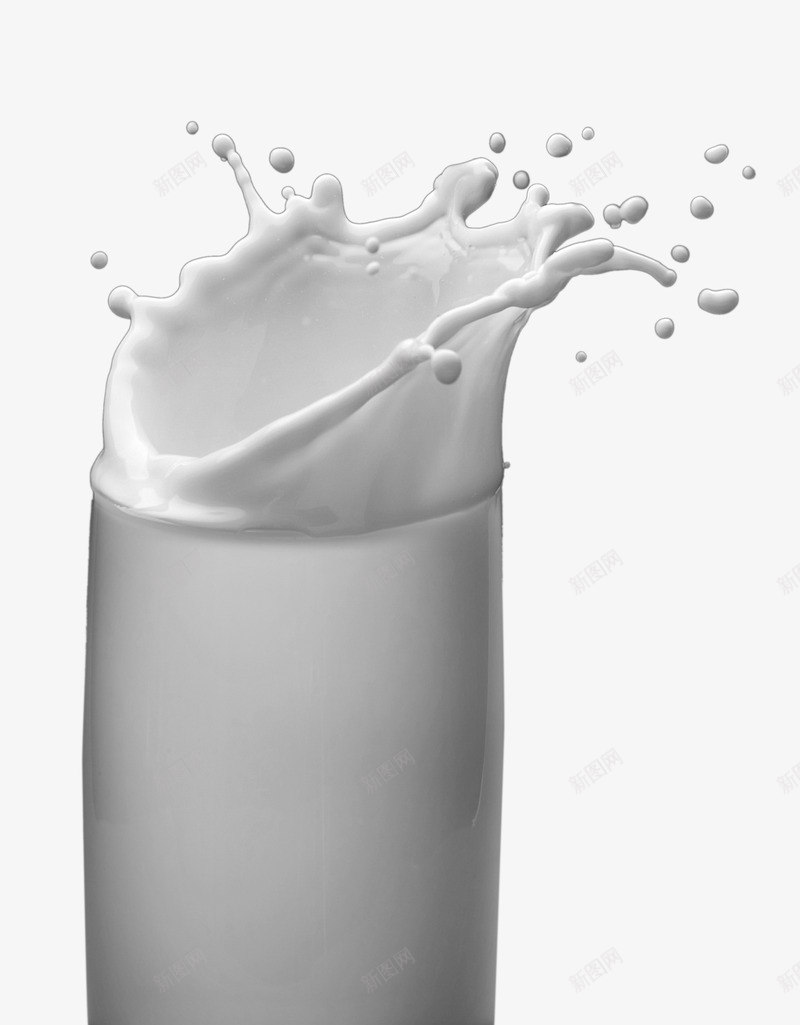 从杯子里喷洒出来的牛奶png免抠素材_新图网 https://ixintu.com 奶滴 杯子 牛奶 白色
