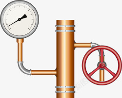 管道疏通水表金属下水管道矢量图高清图片