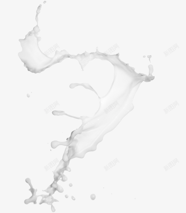 漂浮的牛奶装饰png免抠素材_新图网 https://ixintu.com 漂浮 牛奶 装饰