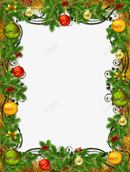 漂亮的圣诞节相框png免抠素材_新图网 https://ixintu.com 圣诞节 节日素材 装饰素材 边框