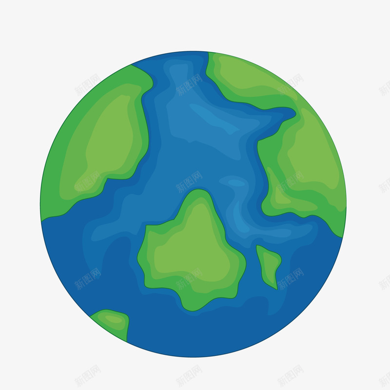 地球png免抠素材_新图网 https://ixintu.com 创意太空与火箭宇宙飞船 地球 太空 矢量ai 绿色 蓝色
