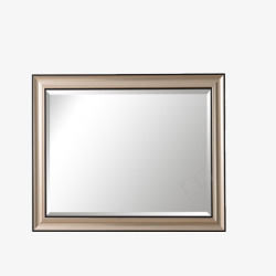 金属镜子简约方形浴室镜子高清图片