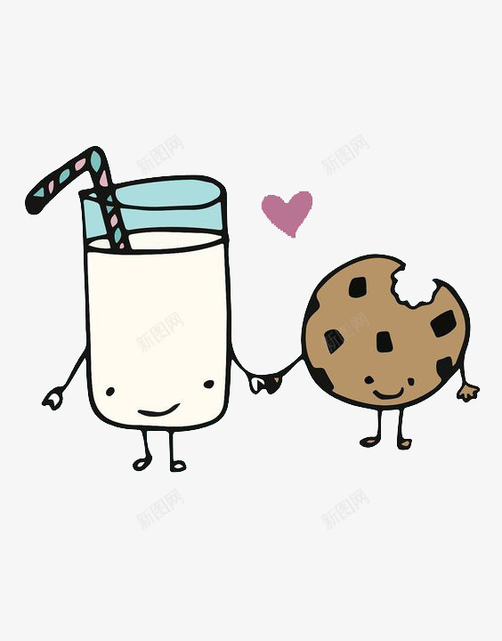 吃过一口的饼干牛奶psd免抠素材_新图网 https://ixintu.com 吃过 心 牛奶 饮料 饼干