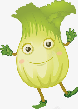卡通大白菜素材