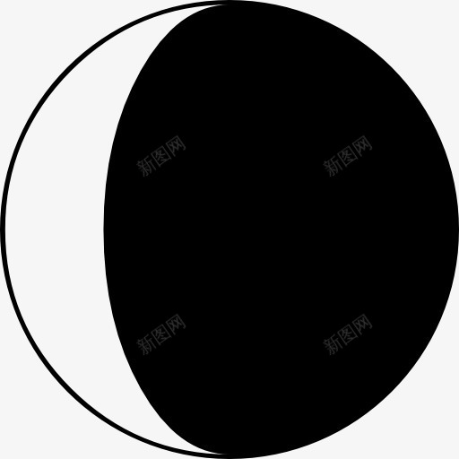 月亮相位符号图标png_新图网 https://ixintu.com 圆形 天气符号 月亮 月相 相