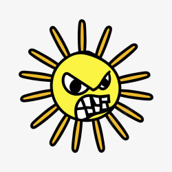 愤怒的太阳素材