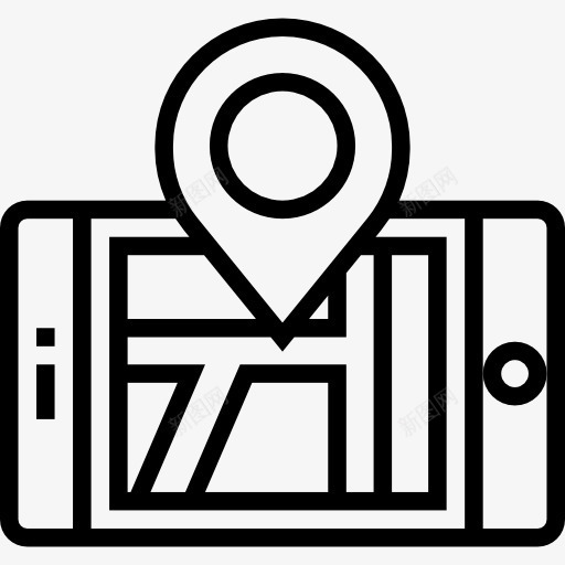 智能手机图标png_新图网 https://ixintu.com GPS 导航 手机 技术 智能手机 电子地图和定位 通讯