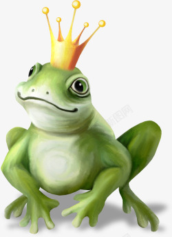 漂亮青蛙漂亮手绘青蛙王子高清图片