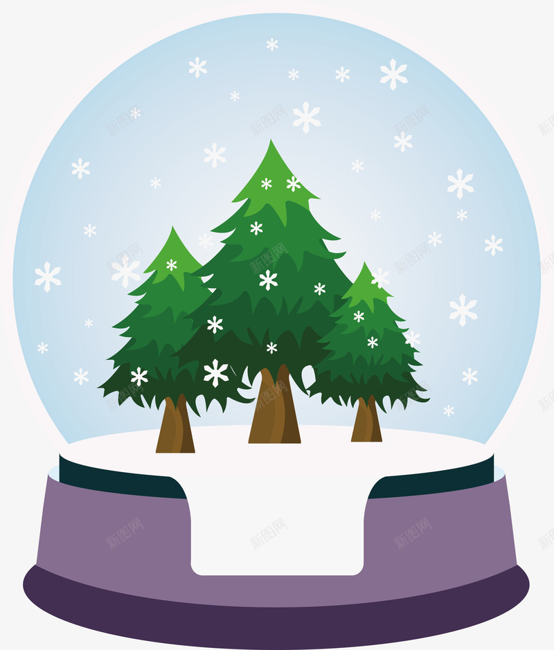 圣诞场景标矢量图图标ai_新图网 https://ixintu.com 免抠图 圣诞节 彩色底纹 扁平化 玻璃球 矢量图标 矢量图