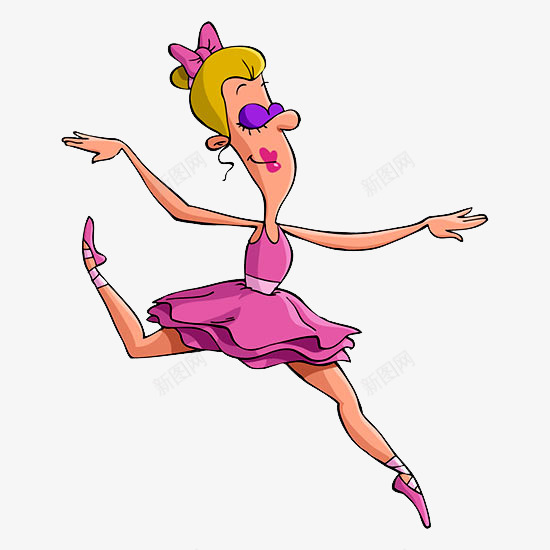 卡通跳舞小人png免抠素材_新图网 https://ixintu.com 人物 卡通跳舞 卡通跳舞小人 卡通马戏团小丑 女人