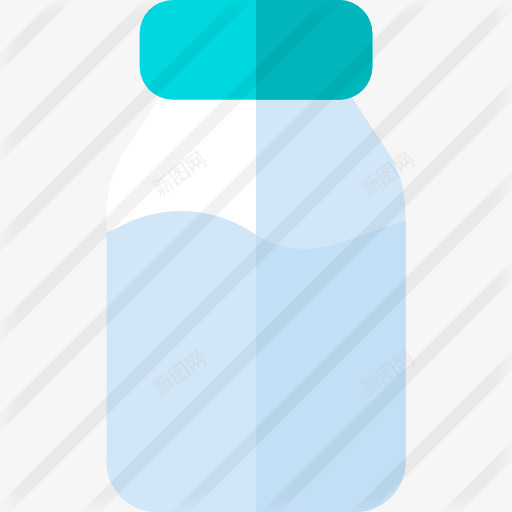 牛奶瓶图标png_新图网 https://ixintu.com 咖啡 牛奶 牛奶瓶 瓶 食品 食品和餐厅 饮料