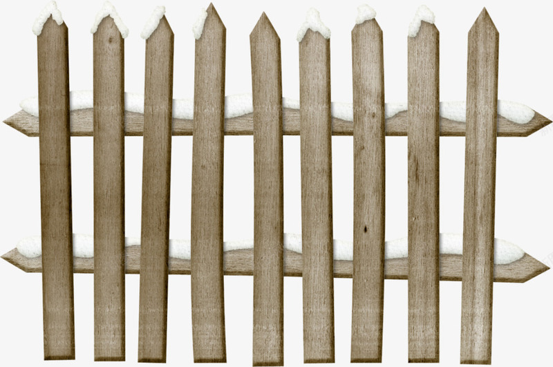 冬天里的木栅栏子png免抠素材_新图网 https://ixintu.com 冬天的雪 木头 栅栏 栏子 被学盖住的栏子
