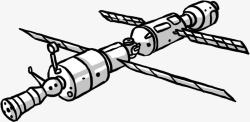 创意手绘卫星素材