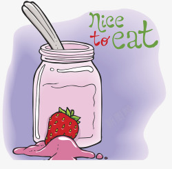 草莓味的酸奶草莓味酸奶高清图片