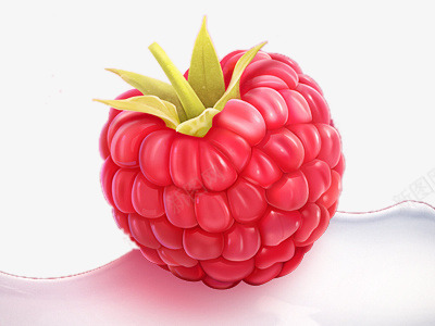 红色树莓png免抠素材_新图网 https://ixintu.com 手绘树莓 树莓 水果 牛奶 红色