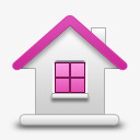 粉色小房子图标图标